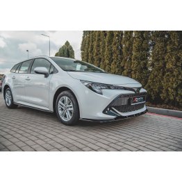 Накладка сплиттер на передний бампер на Toyota Corolla XII Hatchback / Touring Sports